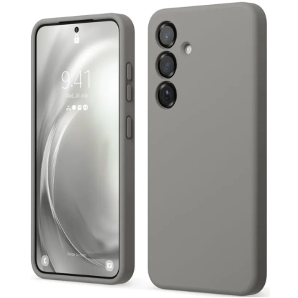 Чехол Samsung S25 Elago Soft Silicone Medium Grey Grey (Серый)