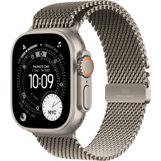 Apple Watch Ultra 3 (2025) 49mm Natural Titanium Case with Natural Titanium Milanese Loop