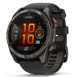 Garmin Fenix 8 Pro - 51 mm, AMOLED Sapphire, Carbon grey DLC titanium with Black/pebble grey silicone band (010-03199-01)